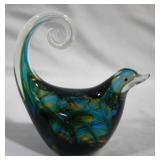 Art Glass Bird - 6.5" tall
