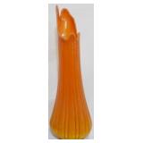 LE Smith Bittersweet Ribbed 20.5" Swung Vase