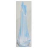 Kanawha Blue Slag Swung Vase 11.5"