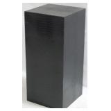 Black Reptilian Clad Stand 34x15.5x15.5