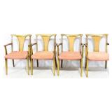 4 Vintage Mid-Century Arm Chairs