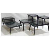 Vintage Set of 3 Atomic Tables