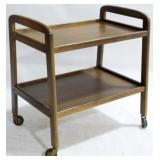 Vintage Mid-Century Beverage Cart 28x26.5x17