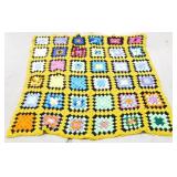 Hand made mid century afghan