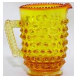 Fenton 3" Amberina Hobnail Pitcher