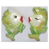 Vintage Miller Studio Chalk Wall Kissing Fish