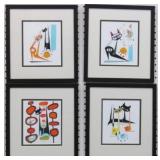 SET OF 4 ATOMIC CATS
