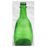 Green Glass Bottle - 11.5" tall