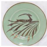 Signed Vintage 7.5" Plate w/ Gazelle