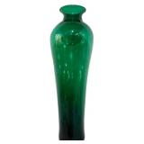 Monumental Blenko 25.5" Green Vase
