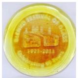 2011 Blenko Festival 4.5" Glass Paperweight