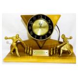 Vintage Bowling Trophy Clock 11x16x6