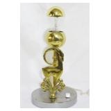 Vintage Brass Gazelle Lamp  14"