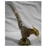 Art Glass Bird Figure - 10.5" tall