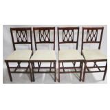 Vintage Set of 4 Folding Chairs - 16" x 34" x 16"