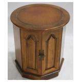 Vintage Drum Cabinet Side Table