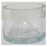 Blenko Crackle Glass Bowl 3.5x4"