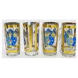 4 Georges Briard Apple Pear 5.5" Hiball Glasses
