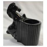 Ceramic Horse Planter - 7.5" x 6"