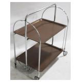 Folding Metal 2 Tier Cart - 31" x 27" x 17"
