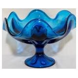 Viking Epic Blue 6 Petal Bowl 5x9"