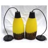 Pair of Hanging Light Fixtures