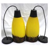 Pair of Vintage Hanging Pendant Fixtures