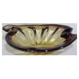 Amber & Gold Murano Bowl 1.5x6.5