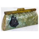 Vintage Scotty Dog Clutch Purse 4x9.5x2