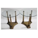 Vintage Hollywood Regency End Tables