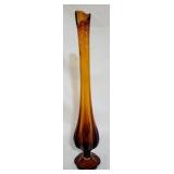 Viking Petal Amber 21" Swung Vase