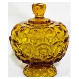 Amber Moon & Stars Candy Bowl 8x6"