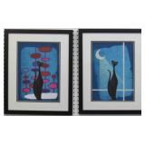 SET OF 2 MID CENTURY MODERN CATS