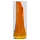 LE Smith Bittersweet Ribbed Swung Vase 19"