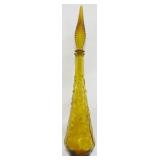 Amber Empoli Glass Decanter 22.5"
