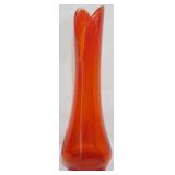 LE Smith Orange Swung Vase 15.5"