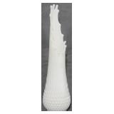 Fenton Hobnail White Swung Vase 18"
