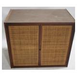 Double Door Cabinet, Woven Front