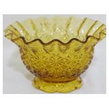 Amber Daisy & Buttons Ruffled Candy Bowl