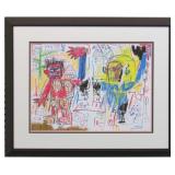 FRAMED GICLEE PRINT BY J.M. BASQUAIT