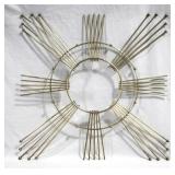 Vintage Atomic Starburst Back For Clock