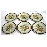 6 Royal M FI JI M1616 Stoneware Plates