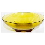 Hazel Atlas Amber Bowl 4x11"