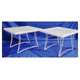 Vintage Homecrest mid-century pair tables