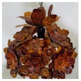 Vintage Leaf Decorated Hanging Fixture