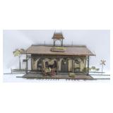 1970s Curtis Jere Train Station Metal Art