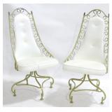 Vintage Pair Hollywood Regency Chairs
