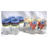 Assorted Glass Tumblers - 8pcs