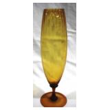 Amber Glass Vase