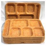 8 Vintage Dallasware Plastic Divided Trays